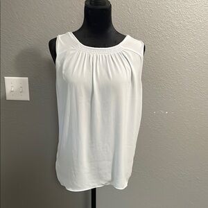 Loft Elegant White Sleeveless Top